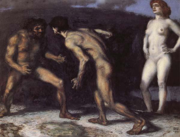 Franz von Stuck Battle for a Woman oil painting image